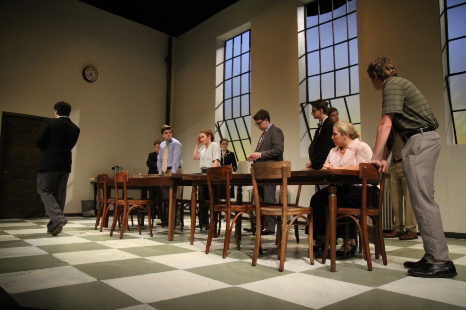 The jurors contemplate the guilt of the suspect.