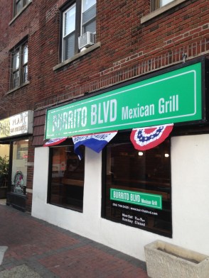 Burrito Blvd’s store-front can be found right near the Mineola train station.