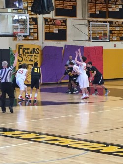 Flyers take advantage of a foul shot opportunity.