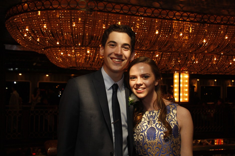 Will Devito ’16 and his date enjoy the lavish accommodations of the cruiseship.