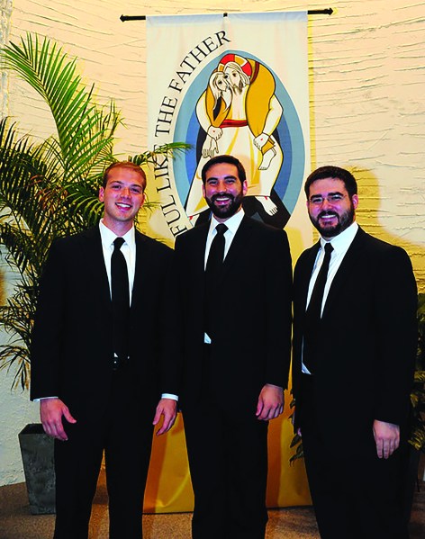 Bro. Patrick, Bro. Peter, and Bro. Andrew took their Marianist vows on July 16, 2016. 