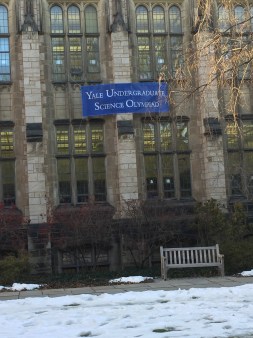 Chaminade's Science Olympians competed in various buildings at Yale’s beautiful campus.